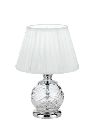 Vivian 40w E14 Table Lamp Chrome/White