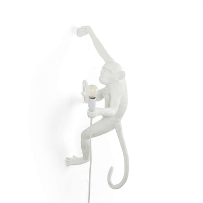Hanging Right White Monkey Lamp