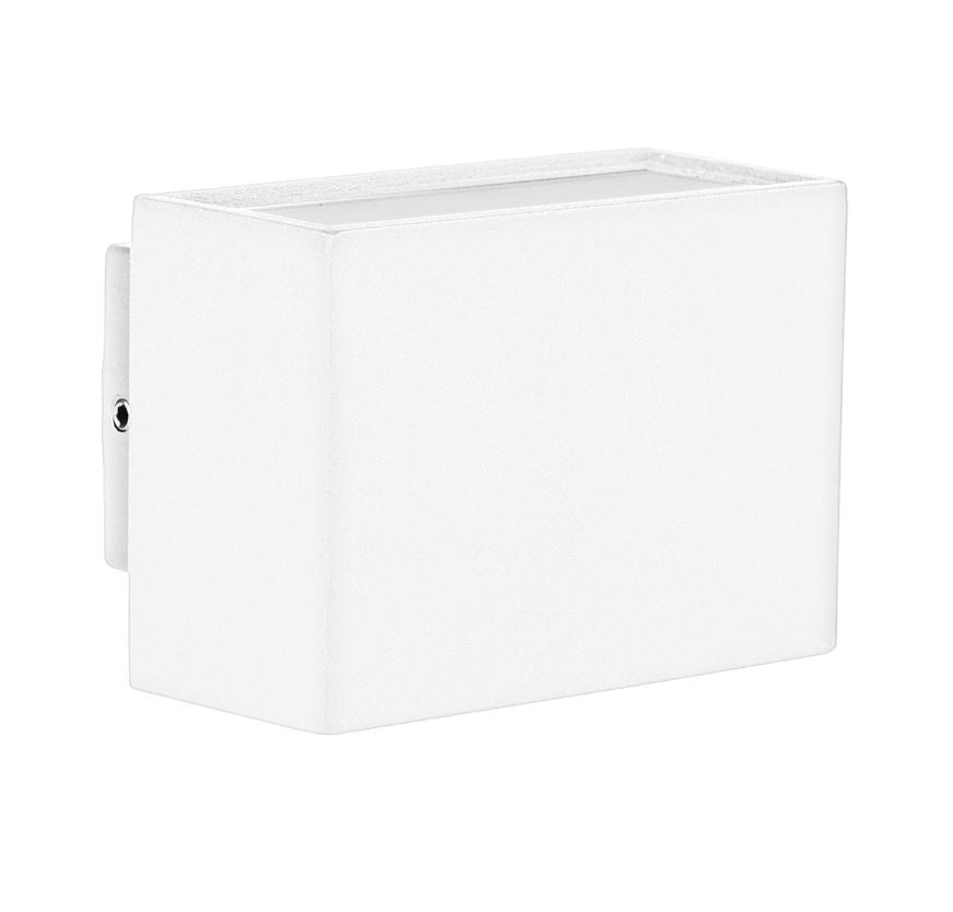 Mini Blokk White Up & Down LED Wall Light