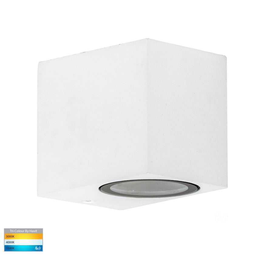 Accord White TRI Colour Fixed Down LED Wall Light