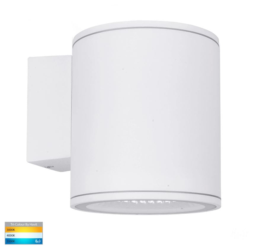 Porter 15w LED White Large Fixed Down Wall Light
