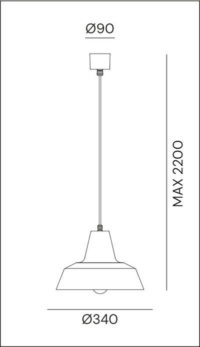 Officina 34 Iron pendant