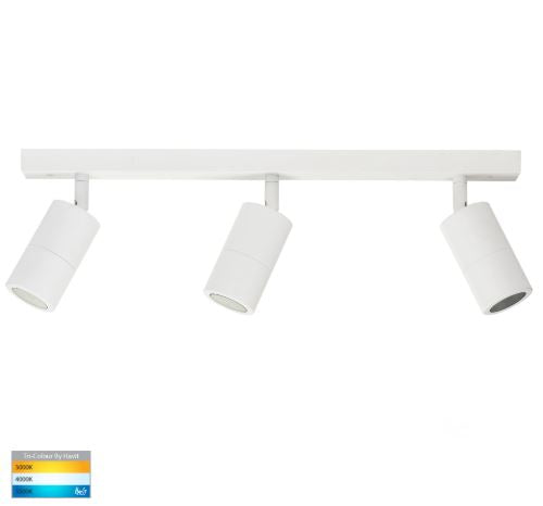 Tivah White 3 Light TRI Colour Bar Light