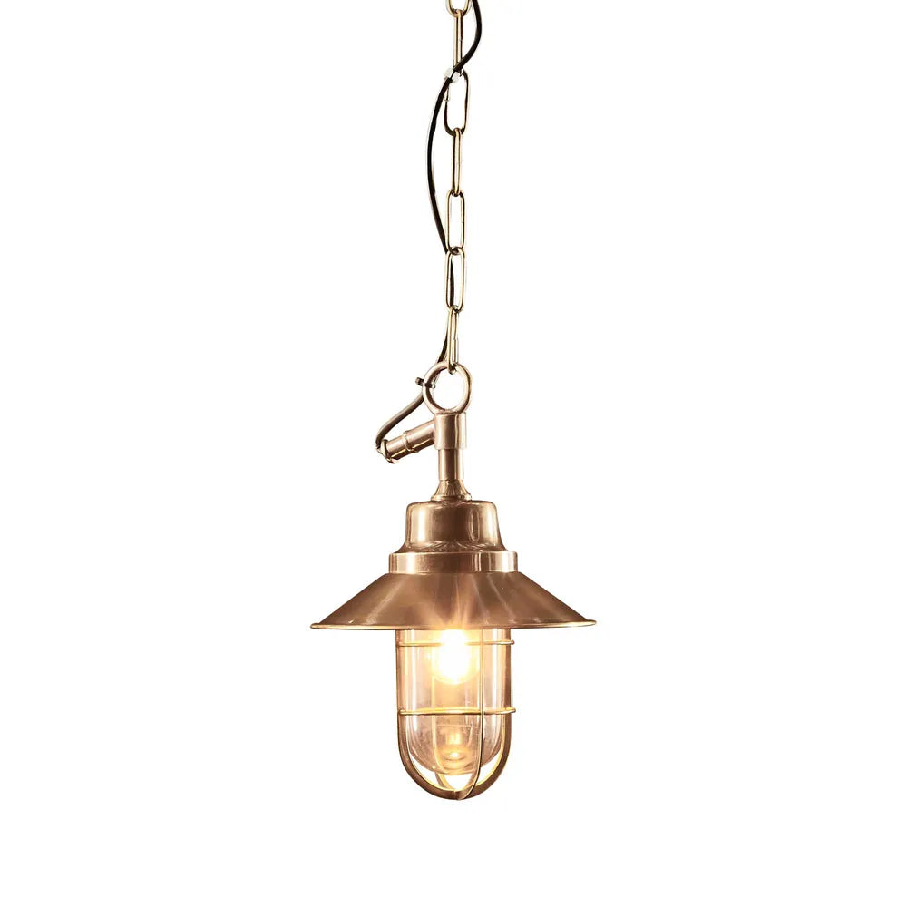 Yona Brass Outdoor Ceiling Pendant
